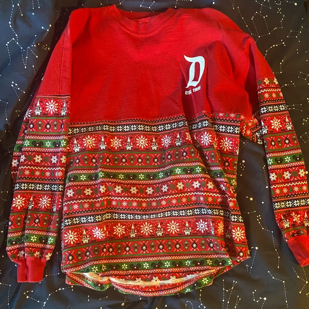 Disneyland Christmas XS spirit jersey vintage